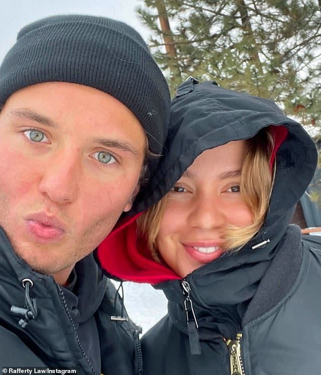 Rafferty Law celebrates his two-year anniversary with girlfriend Rosa Ramirez during romantic meal and declares: ‘I love you with all my heart’