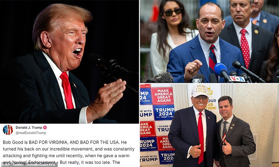 Trump burns Freedom Caucus Chair Bob Good and endorses his challenger