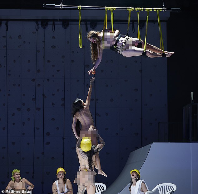 Meet the naked female Jesus in lesbian sex opera so graphic audience members needed medical treatment as she describes ‘thrill’ of dangerous stunts including setting herself on FIRE