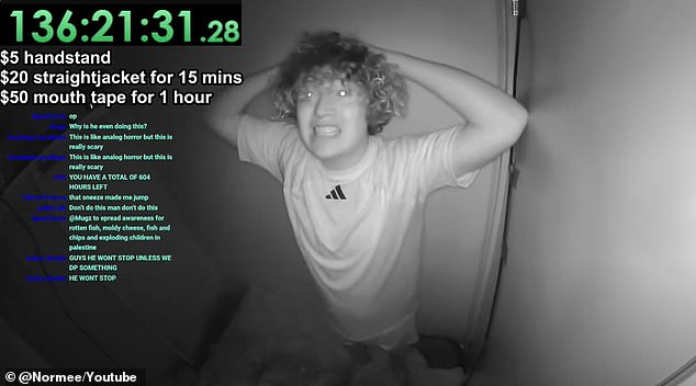 YouTuber attempting a month in solitary confinement displays disturbing mental health signs