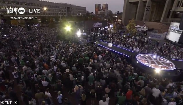 Drone crashes into a crowd of thousands at TNT’s Boston Celtics NBA party
