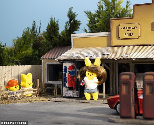 Cindy Crawford becomes marshmallow bunny as Pepsi Co. and PEEPS launch limited-edition collaboration