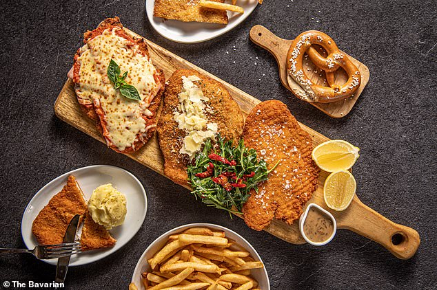 The Bavarian set to offer winter platters – including chicken schnitzels, sausages and pork