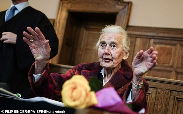 ‘Nazi grandma’ who went on the run to avoid jail in 2018 for Holocaust denial dies aged 96: German pensioner claimed Auschwitz was only a ‘labour camp’