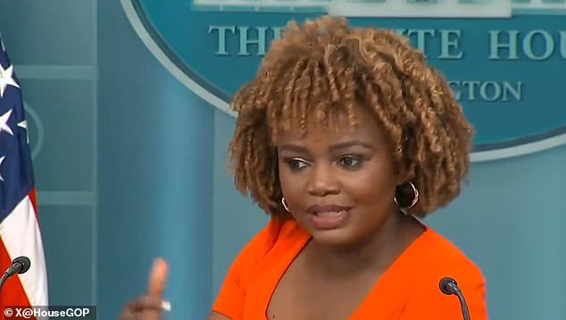 White House press secretary Karine Jean-Pierre says ‘Why should he?’ when asked why Biden isn’t using executive powers to deal with border crisis