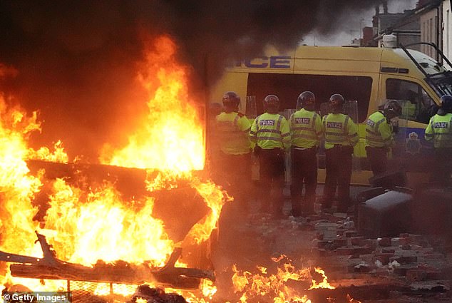 Home Secretary ‘will be looking at whether to ban’ English Defence League after riots on the streets of Southport in the wake of horror knife attack at Taylor Swift-themed dance class