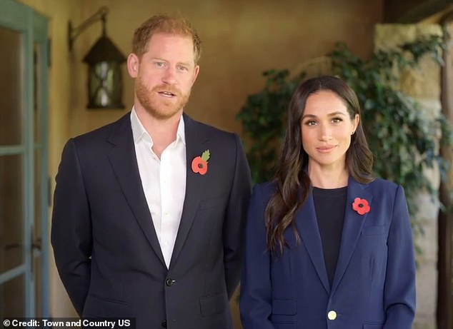 Harry and Meghan have ‘turned back the clock’ with ‘an homage to their Royal days’, body language expert says – as Meghan looks ‘less assertive’ in new anti-violence video