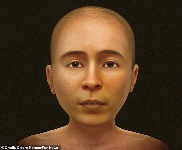 ‘Golden boy’ mummy is revealed after 2,300 years: Scientists recreate the true face of a mysterious teenager who was buried with 49 amulets – including one next to his PENIS
