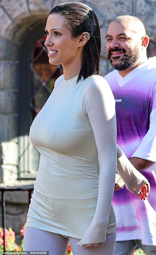 Kanye West’s wife Bianca Censori goes braless on RARE Disneyland visit without the rapper