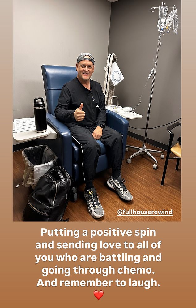 Full House’s Dave Coulier shares ‘positive’ message from chemotherapy session amid Stage 3 lymphoma battle