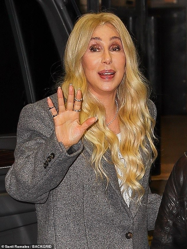 Cher, 78, is a wrinkle-free wonder as she debuts blonde hair in NYC after teasing a new album
