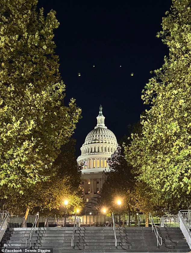 Mysterious lights over Capitol Hill sparks fears of UFOs in Washington DC