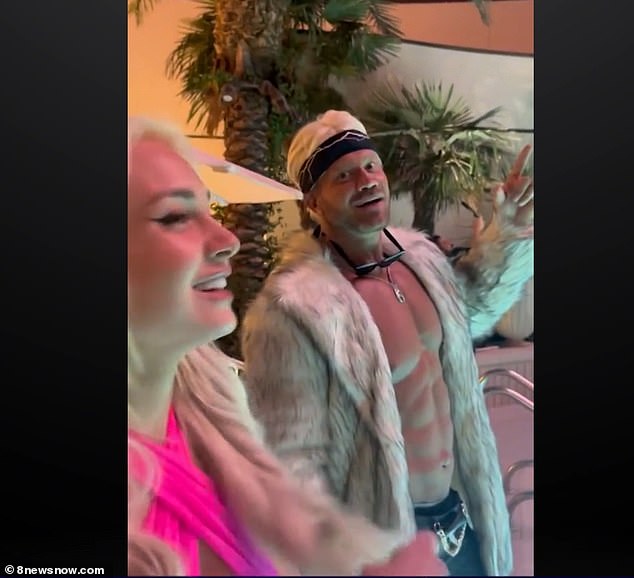 WWE wrestler turned congressional candidate is seen in video dressed as Ken from Barbie movie at Halloween party before he ‘killed coke-dealing victim’