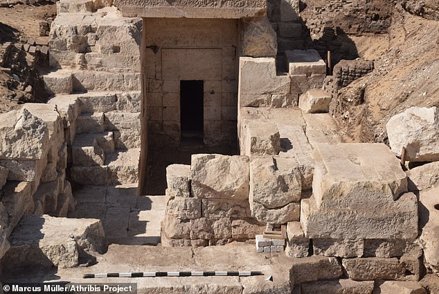Gate to an ancient male fertility god’s temple is uncovered in Egypt after 2,100 years