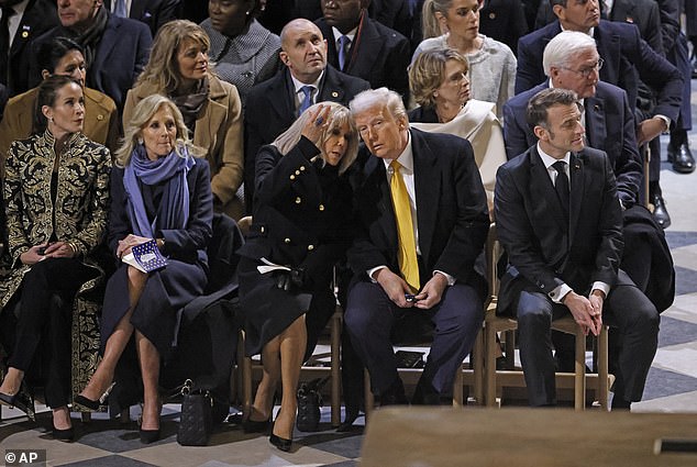 Trump’s VERY uncomfortable seating position at Notre Dame raises eyebrows: ‘Gotta be awkward’