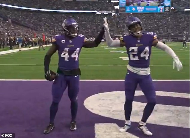 Vikings stars flawlessly execute famous dance from iconic comedy film to celebrate intercepting their former QB