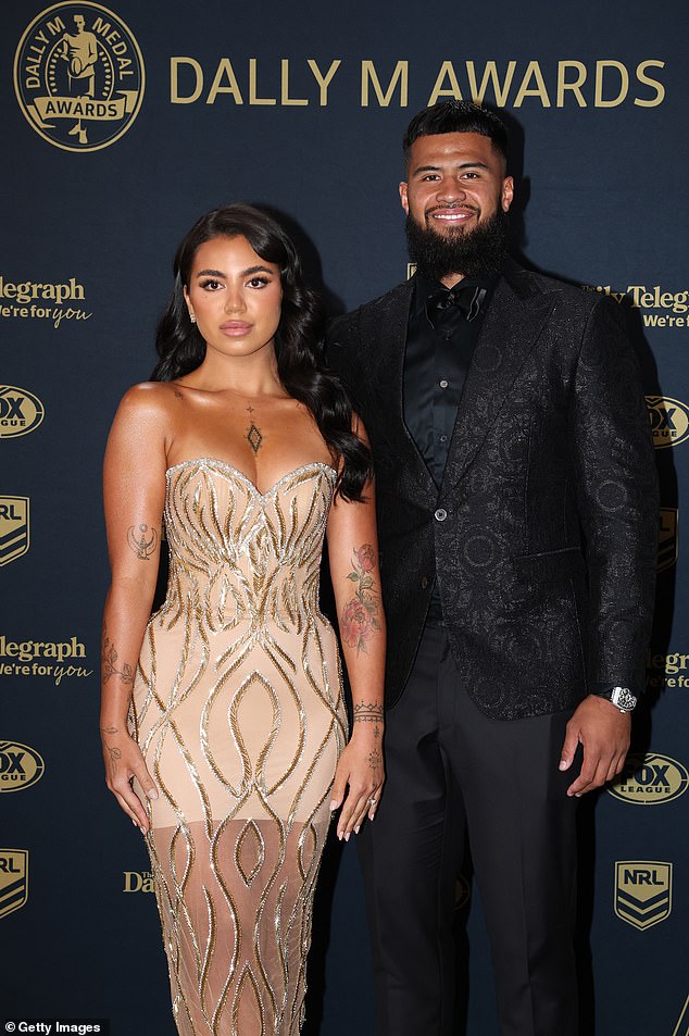 Payne Haas’ year from hell has a beautiful ending as footy star announces birth of his son – and the baby boy has a VERY memorable name