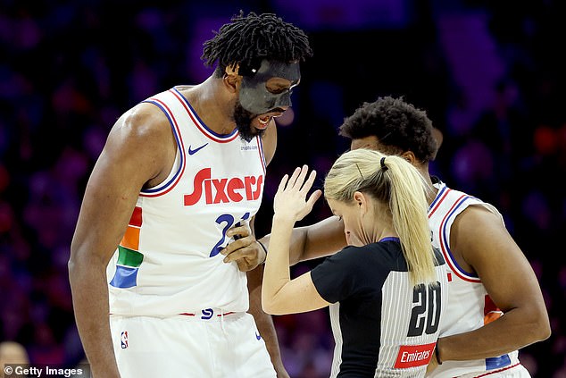 NBA looking to ‘come down hard on Sixers star Joel Embiid’ after center’s furious exchange with female ref