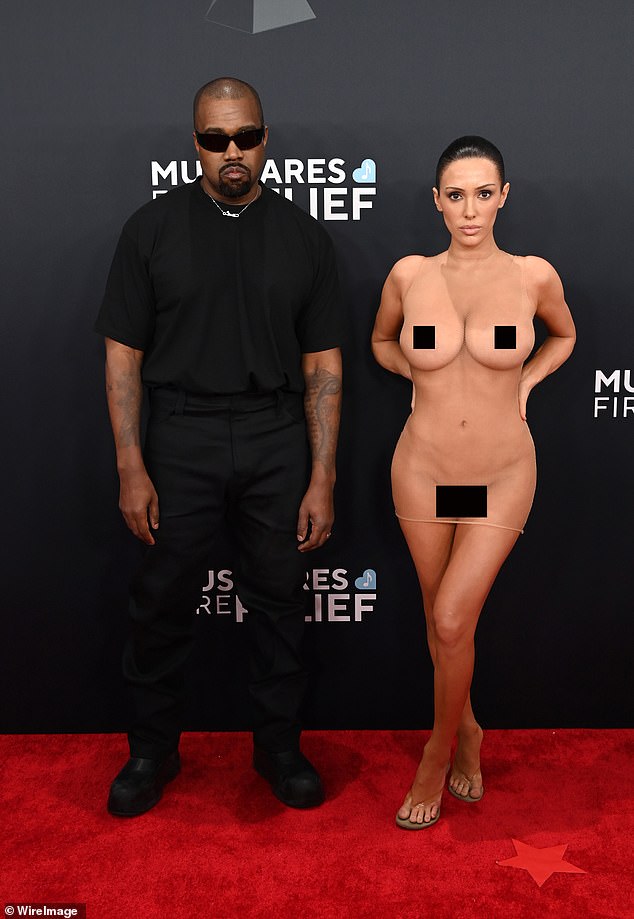 Grammys boss responds to Bianca Censori and Kanye West’s shock nude red carpet stunt