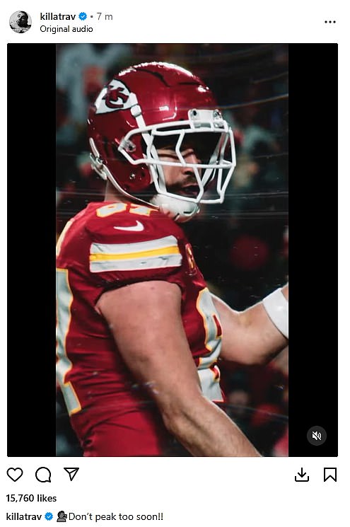 Travis Kelce shares four-word Instagram message amid backlash to New Orleans night out with Taylor Swift