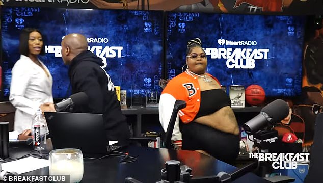 Charlamagne tha God is forced to rearrange studio furniture for plus-size rapper suing Lyft for refusing to take her in car