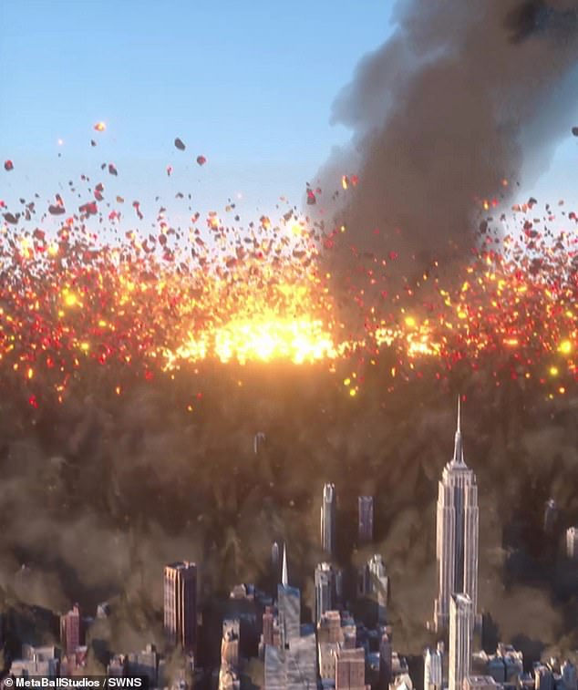Video shows ‘city-killer’ asteroid more powerful than 500 atomic bombs hitting Earth in 2032