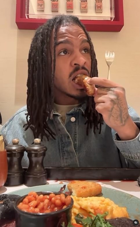 TikTok food critic Keith Lee’s brutal verdict on a Full English breakfast… sparking huge transatlantic row