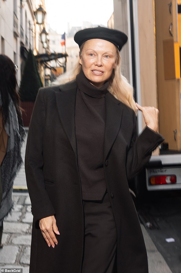 Makeup-free Pamela Anderson, 57, admits she ‘feels so free’ amid ‘wonderful’ career resurgence now her children are older after putting on a chic display in Paris
