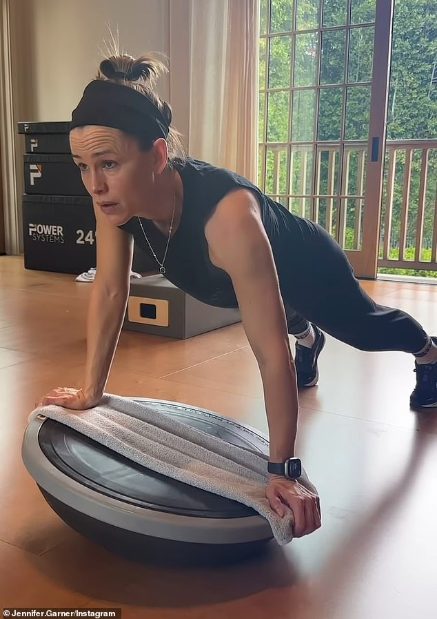 Jennifer Garner showcases her intense workout regime to maintain her ripped physique