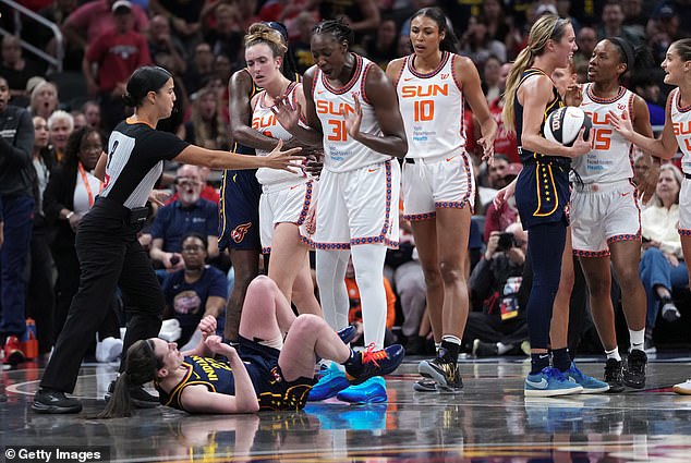 Caitlin Clark’s enforcer Sophie Cunningham destroys WNBA referees for failing to protect league’s ‘star player’