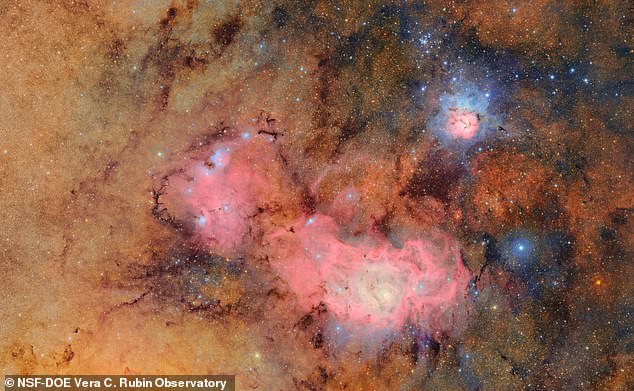 World’s largest camera snaps its first picture: Incredible photo shot by the Vera Rubin observatory shows the Trifid and Lagoon nebulae in stunning detail