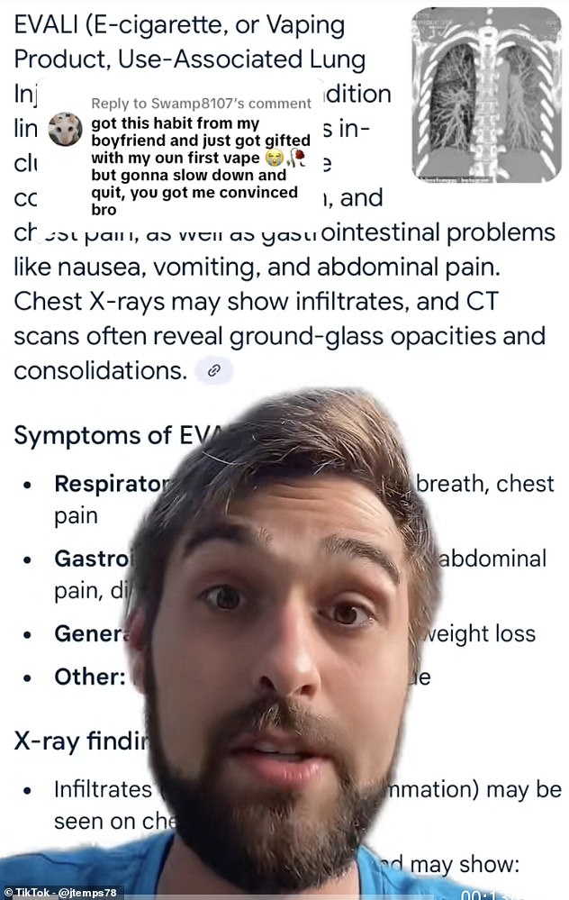 ‘It feels like I’m breathing through a straw’: Terrifying vaping warning after man suffers heart attack at 24 and has ‘lungs of a 70-year-old’