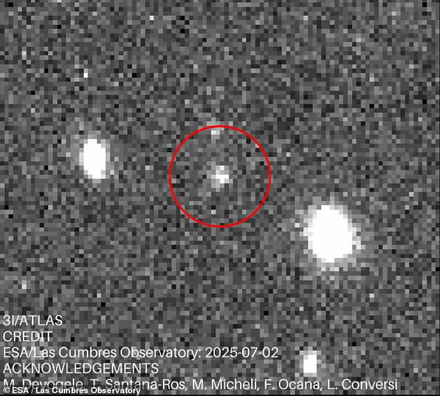 Mysterious interstellar object is caught on camera hurtling through the solar system – as scientist claims it could be an alien spacecraft