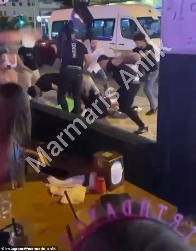 Moment British women are brutally beaten and stamped on by bouncers at ‘Mad Boys’ restaurant in row over bill at Turkish resort