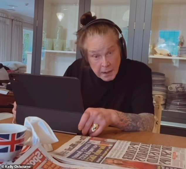 Ozzy Osbourne is seen just two days before his death in a final heartwarming video having breakfast with his family