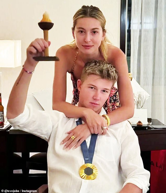 Apple heiress Eve Jobs weds Team GB Olympic star in front of high society friends and family in idyllic Cotswolds village – but disappoints locals as blushing bride sneaks into her own nuptials through rear entrance