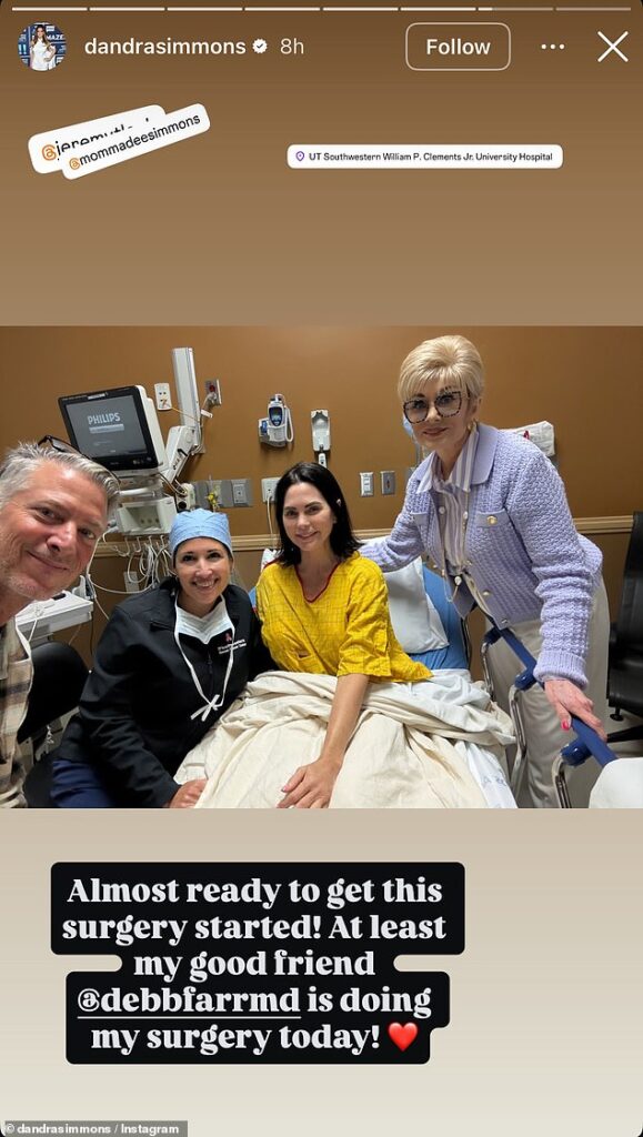 Real Housewives star reveals breast cancer diagnosis just moments before undergoing life-saving surgery