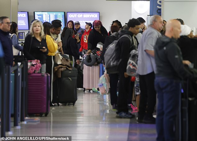 Travel nightmare unfolding at major US airports as tropical storm grounds ALL flights