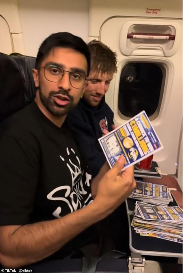 Man buys every scratch card on Ryanair flight – and is shocked by the result