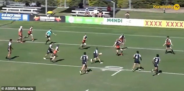 See the proof footy legend Billy Slater’s teenage son has the talent to follow in his dad’s footsteps