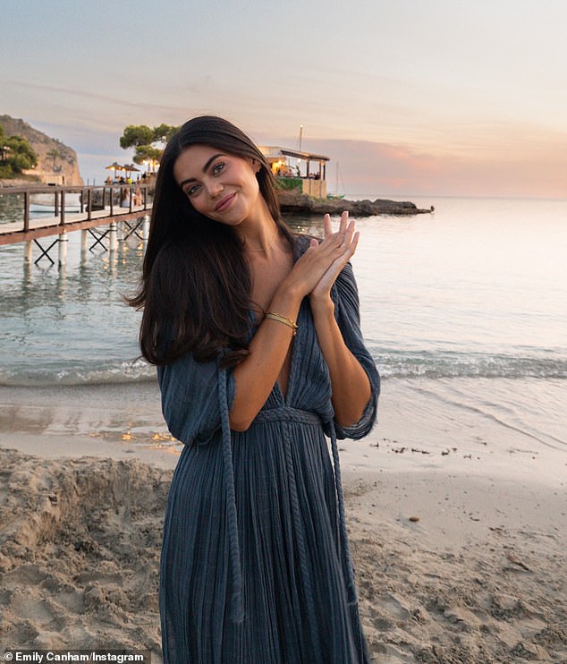 YouTuber Emily Canham is expecting first child with her secret fiancé after split from Busted’s James Bourne