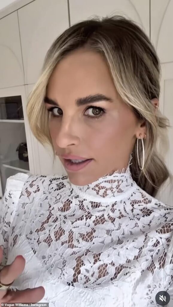 Vogue Williams gives fans a glimpse at her early 40th birthday celebrations with family and friends as she dances with daughter Gigi, 5, in the rain