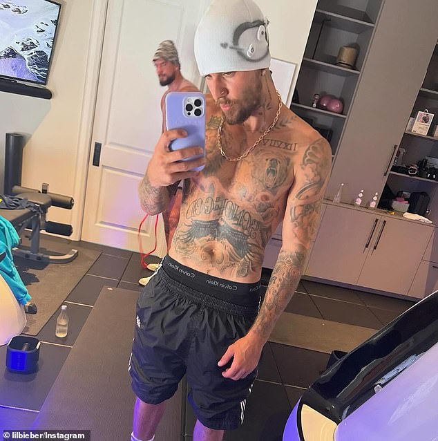 Justin Bieber gets prickly response from his wife Hailey after sharing a shirtless ‘thirst trap for you h**s’