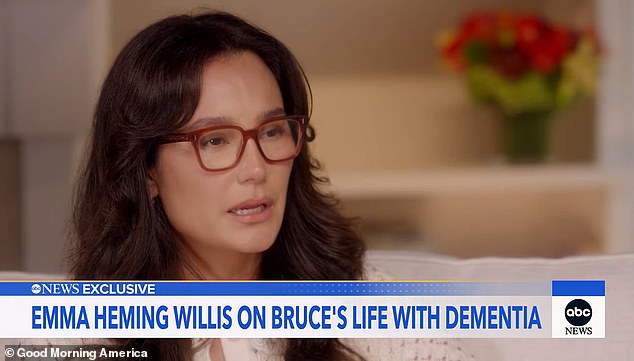 Bruce Willis’ wife reveals dementia-stricken actor is living separately from her and their young daughters