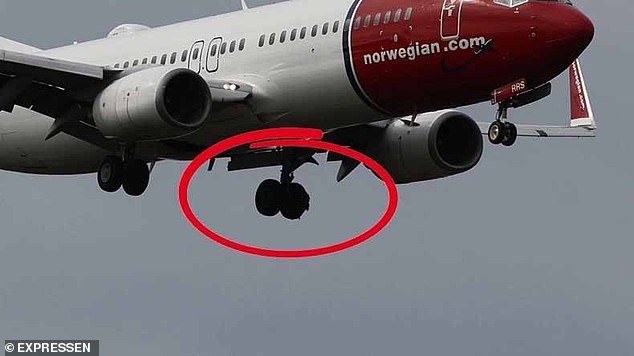 Boeing 737 carrying 181 passengers makes emergency landing after tyre explodes on take-off in Sweden