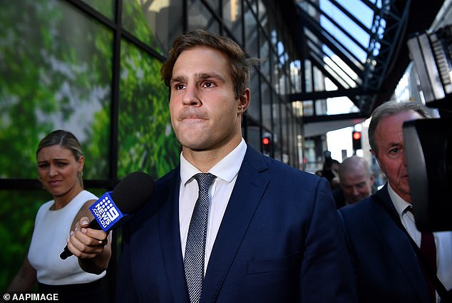Footy player confronts the cop who LIED during sexual assault case that almost ended his career
