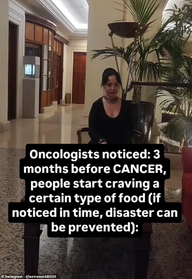 Doctor reveals ‘sudden and almost obsessive craving for a certain type of food’ people often experience three months before cancer diagnosis