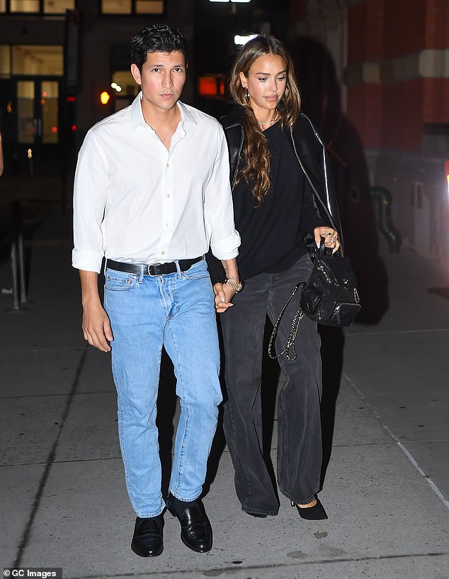 Jessica Alba, 44, treats toyboy boyfriend Danny Ramirez to a night out at celebrity hotspot in New York to celebrate his 33rd birthday
